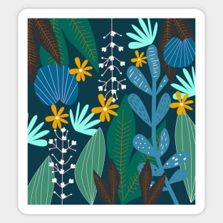 Nocturnal aquatic pattern Sticker